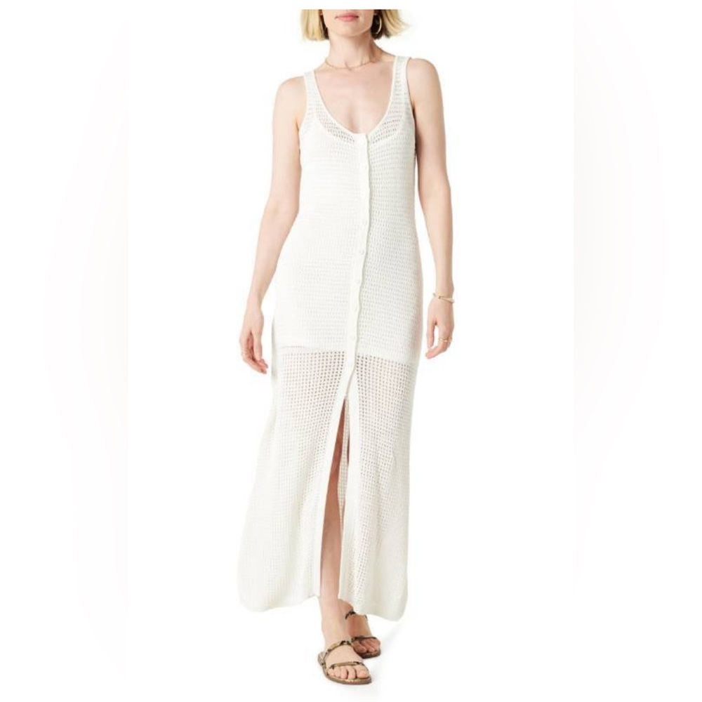 THE DROP / Women’s Button Down Crotchet Maxi Dress /NWT / M